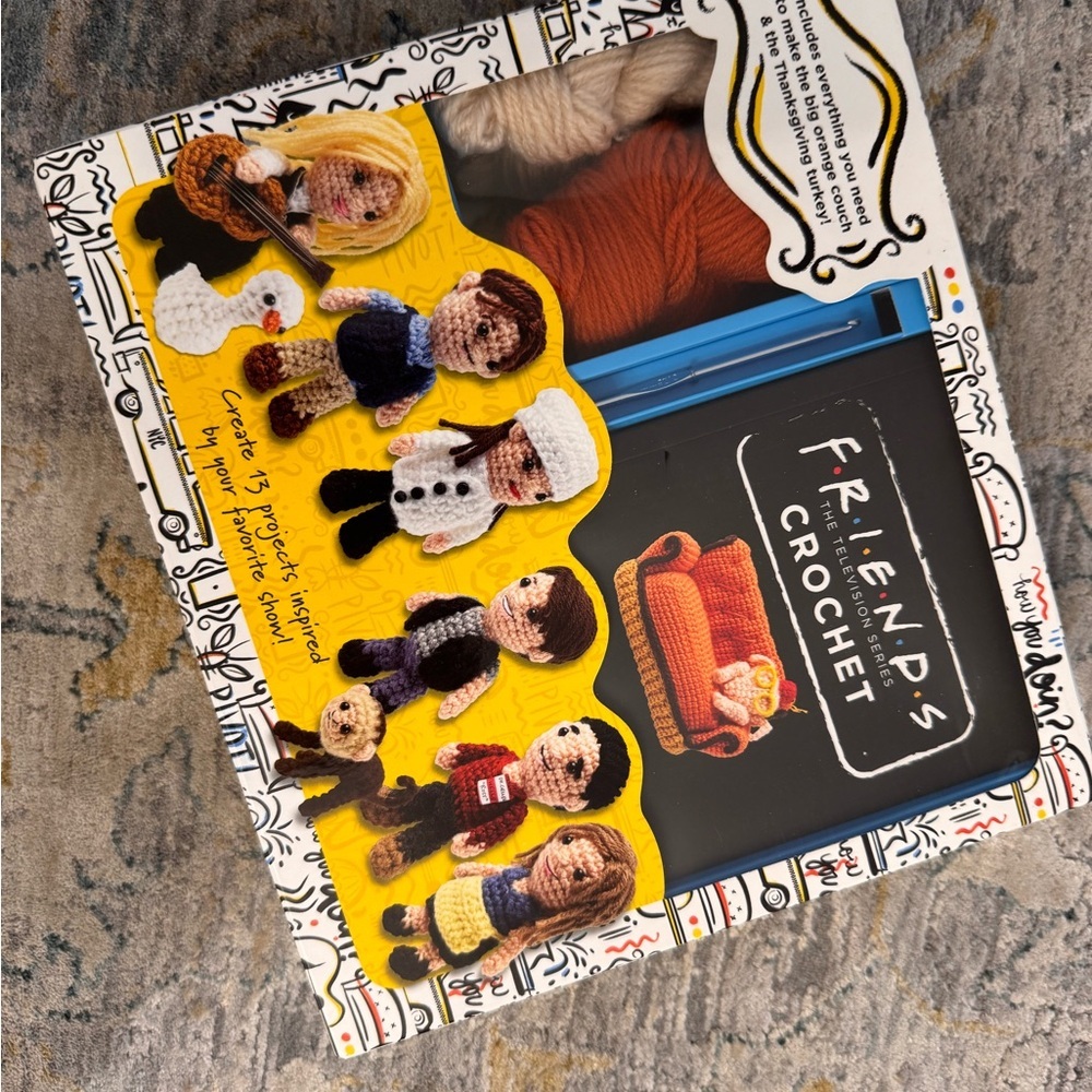 FRIENDS Crochet Kit with Multicolor Yarn